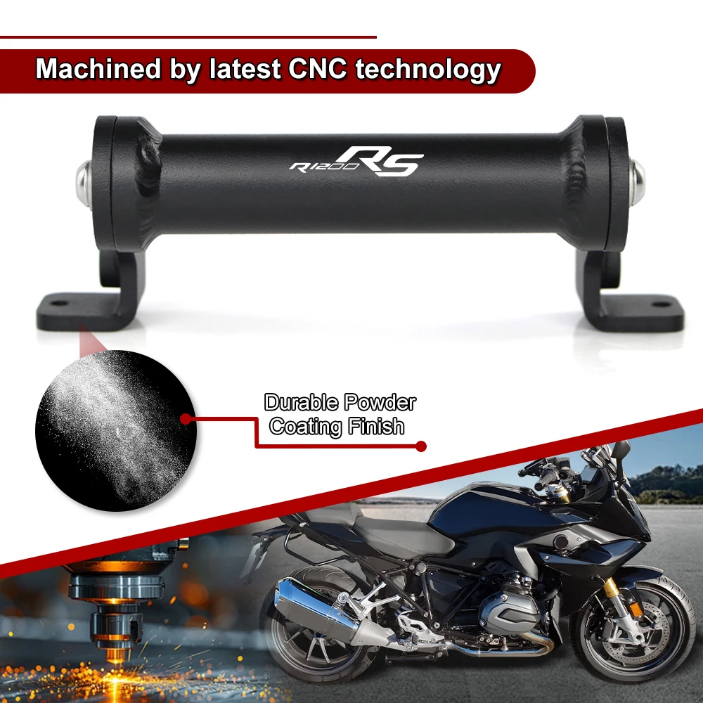 Do BMW R1200RS 2014 2015 2016 2017 2018 Aluminiowy uchwyt na telefon komórkowy 4 mm Podpórka motocyklowa Nawigacja GPS Wspornik płyty