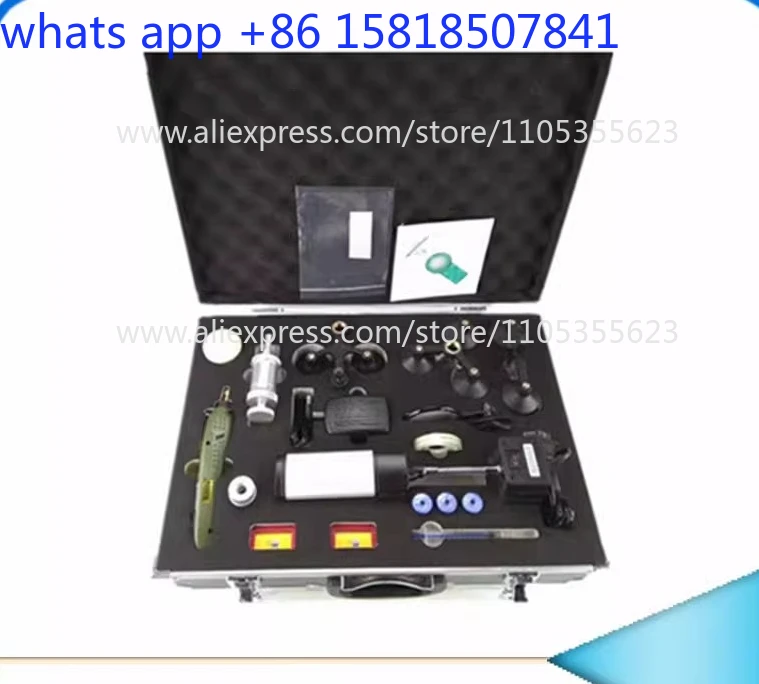 Car set, tools, front and rear windshield scratches, cracks, special repair fluid for bull's eye repair device, repair cracks