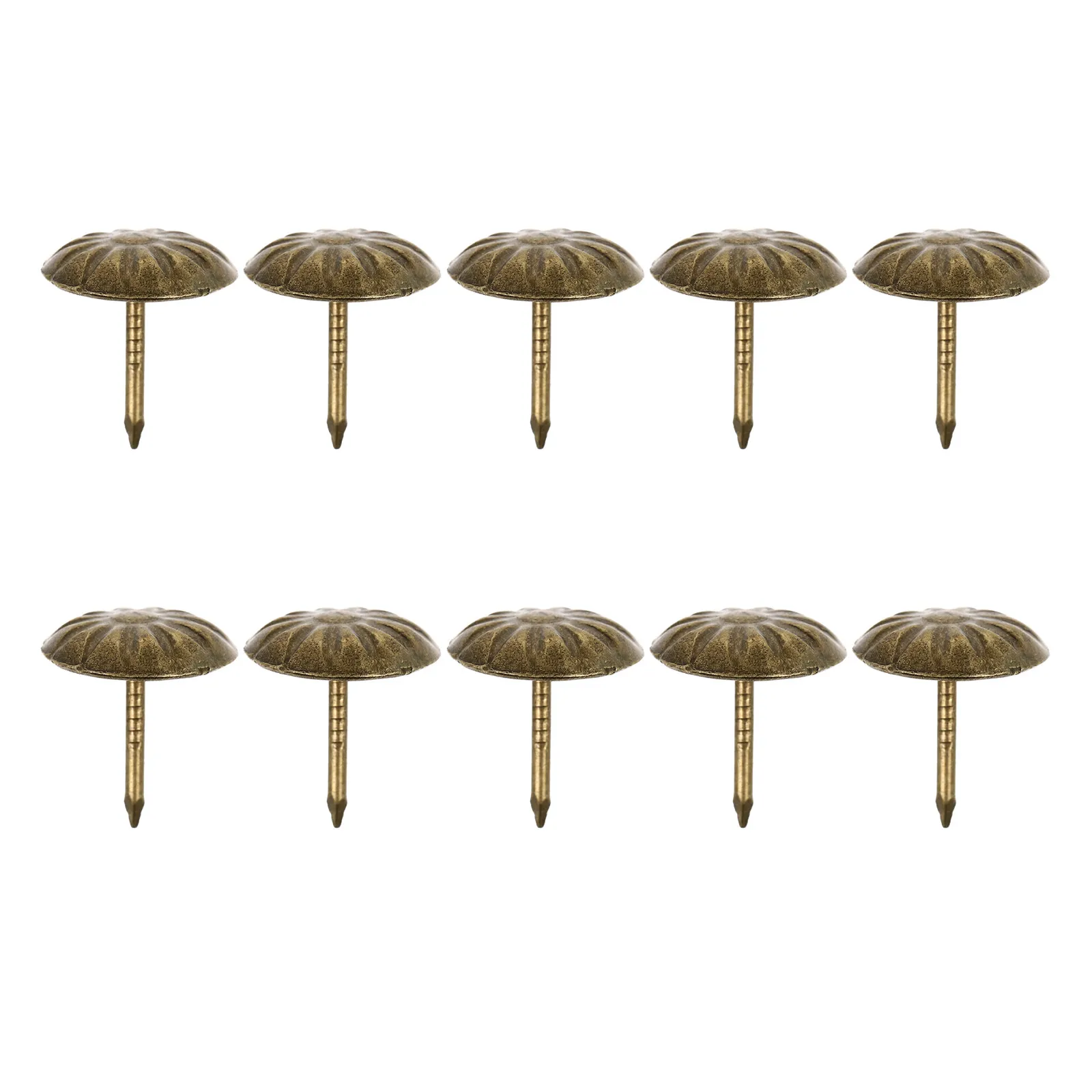 

100Pcs Chrysanthemum Upholstery Tacks Retro Flower Nails for Furniture Decorative Nails Upholstery Trim Furniture Tacks
