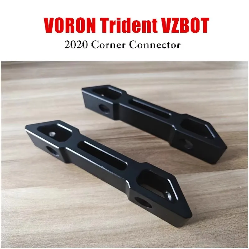 1pcs VORON Trident All Metal 2020 Aluminum Profiles Corner Connector, CNC Process - 3D Printer Parts