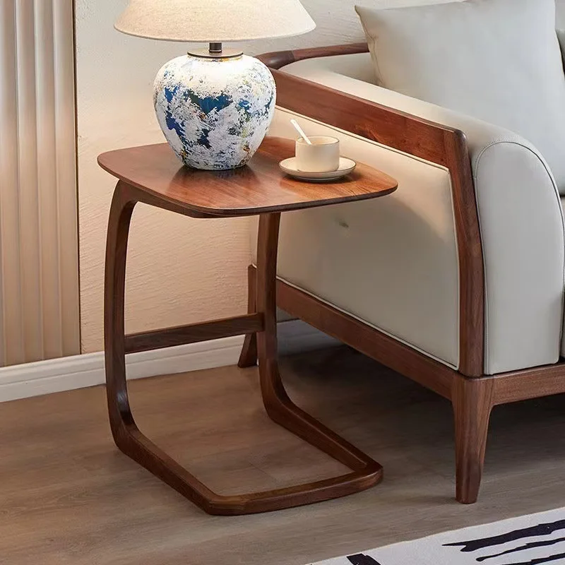 

Walnut solid wood edge several manufacturers wholesale sofa tea table movable