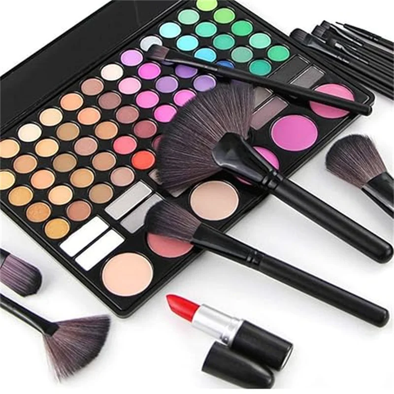 24PCS Makeup Brush Set With Bag Professional Cosmetic Brushes Eyebrow Powder Foundation Shadow Blush Synthetic Mixed Tools