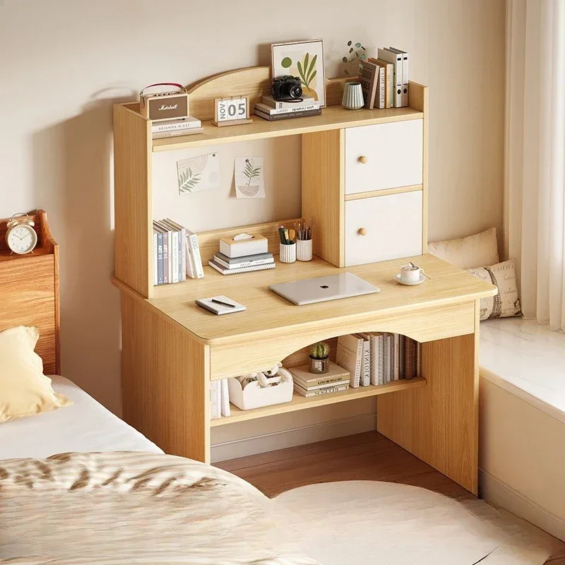 Durable Home Desk Bookcase Integrated Simple Desktop Study Table Bedroom Dresser Locker Computer Desk