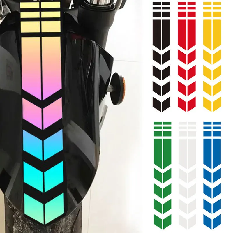 Universal Car Motorcycle Arrow Stripe Stickers Fender Flash Paste Waterproof Oilproof Reflective Decal Body Kits Tape Sticker