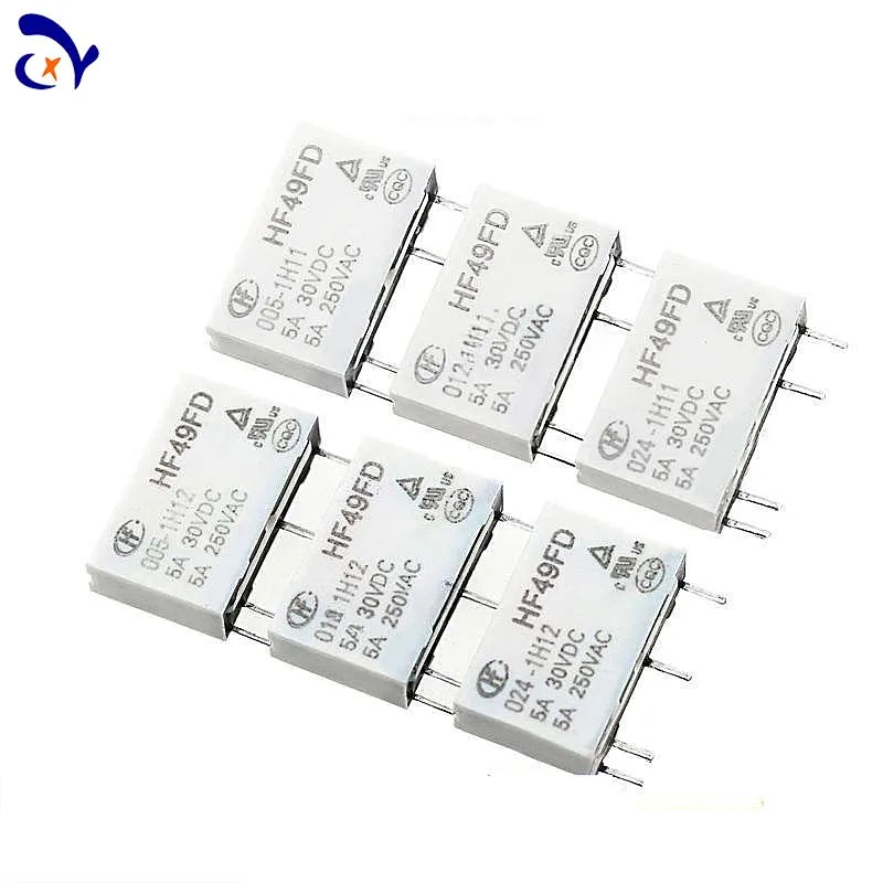 10PCS HONGFA Relay HF49FD-005/012/024-1H11 1H11T 1H12T 4-pin 5A 5V 12V 24V