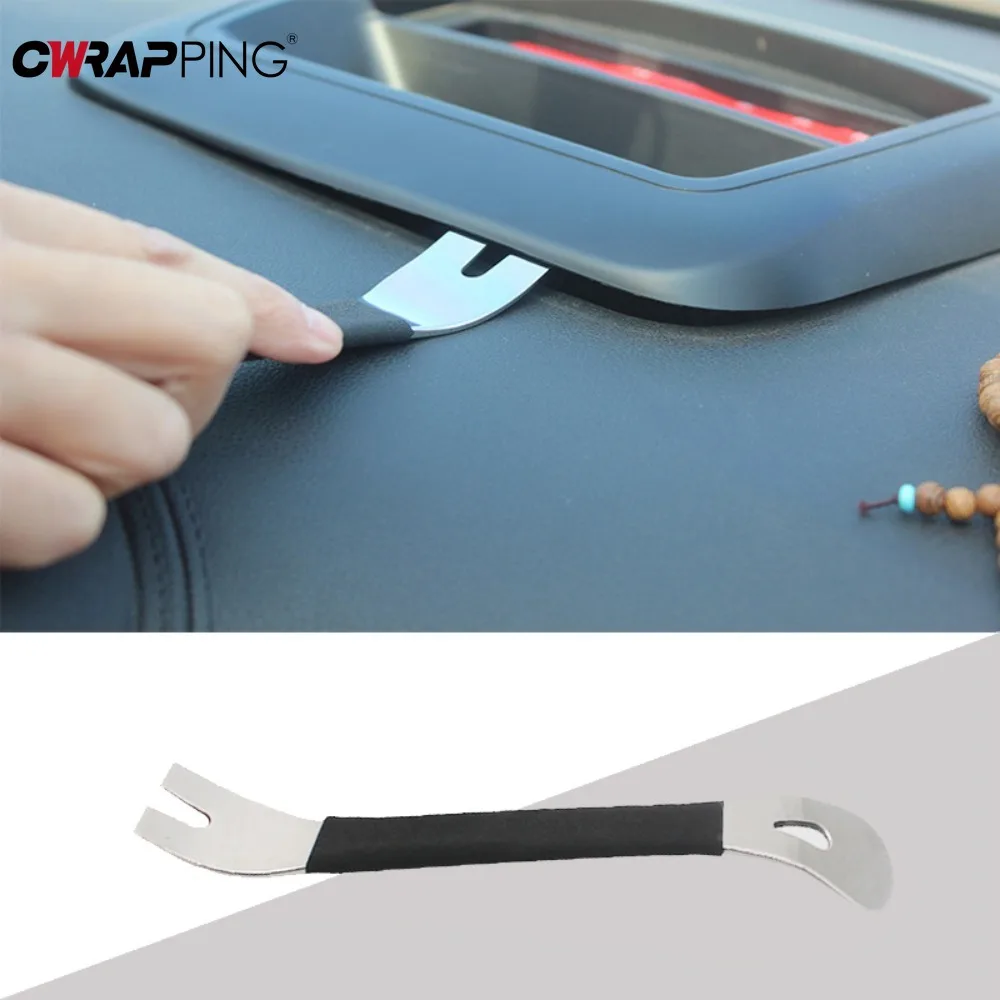 Car Dashboard Trim Removal Tool Stainless Steel Auto Audio Terminal Trim Removal Metal Tool Level Pry Door Panel Fastener Driver