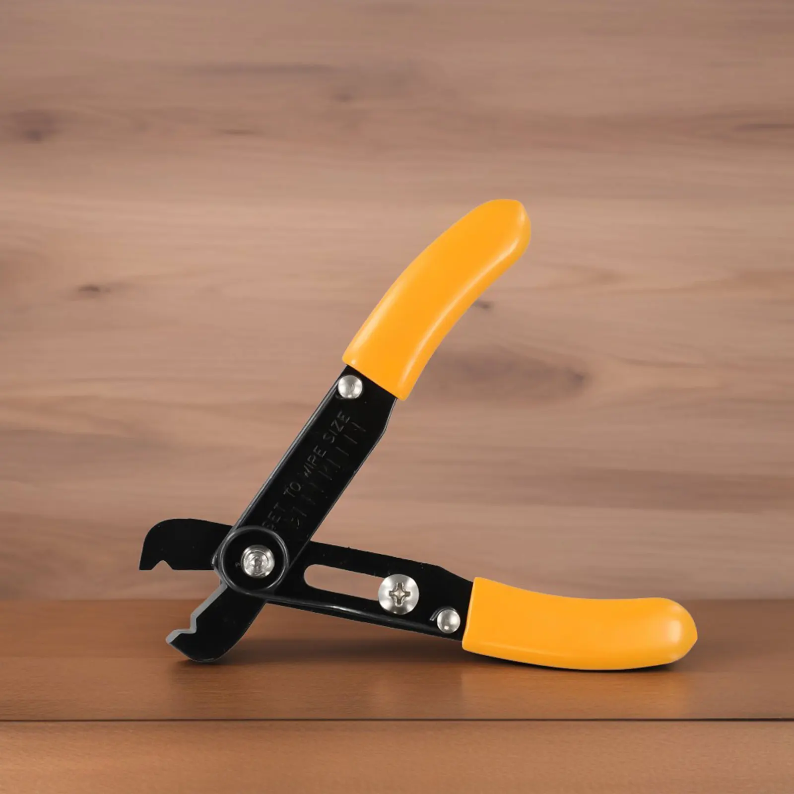 High Quality Mini Wire Stripper Adjusted Clamp For Electronics Manganese Steel Orange + Black Sturdy Telecommunications