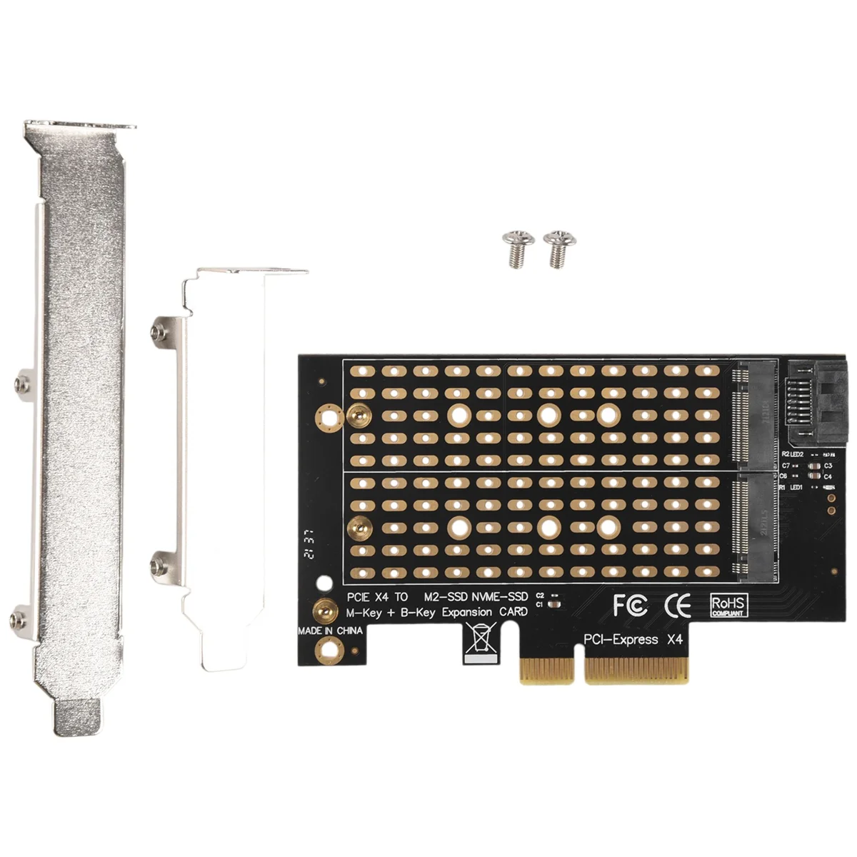 Pcie To M2/M.2 Adapter M.2 Ngff To Desktop Pcie X4 X8 X16 Nvme Sata Dual Ssd Pci Express Adapter Card