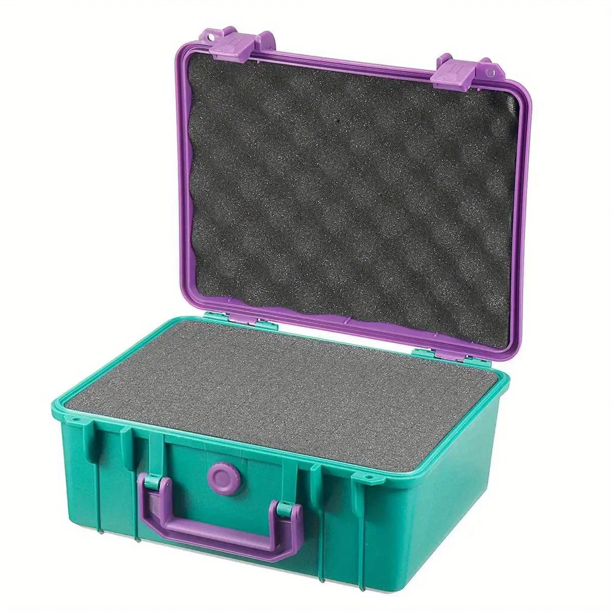 Plastic Tool Case (11.02\'\'x9.45\'\'x5.12\'\')  Multicolor, Protective Sponge Interior Portable Storage Box For Hardware & Instrument