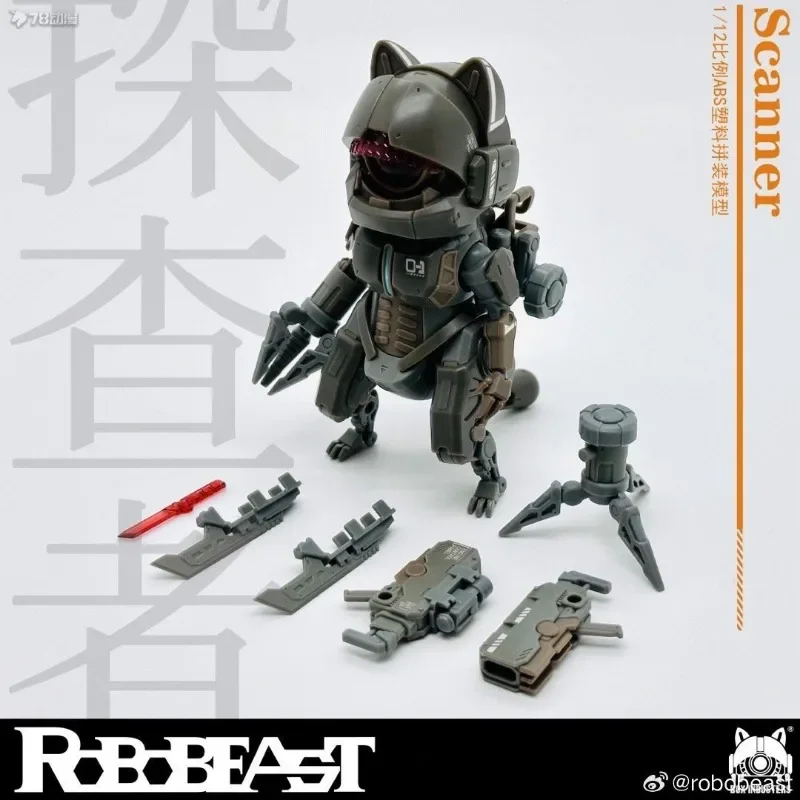 Spot Supply ROBOBEAST Originele BOX INDUSTERS Serie Investigator Neko Action Figure Assembly Model Speelgoed Model Cadeaus voor jongens