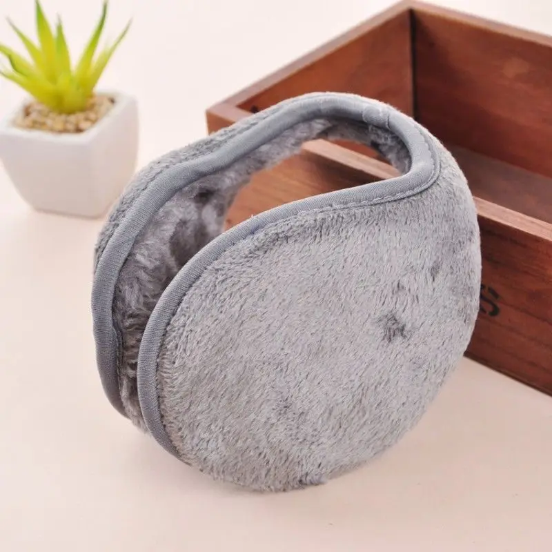 10 buah/lot Earmuff hangat pria wanita penutup telinga tahan angin pelindung telinga hangat bulu domba tebal Aksesori luar ruangan Earmuff musim dingin