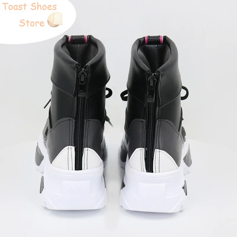 Chaussures de Cosplay Vtuber Aza en Cuir PU, Bottes d'Halloween, Accessoires de Costume