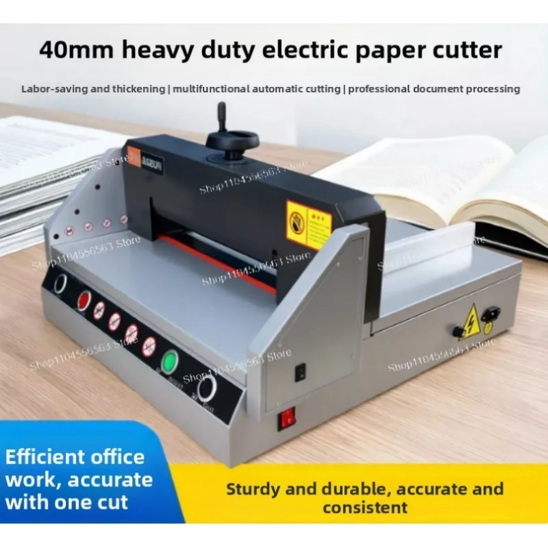 Electric paper cutter desktop electric bid document 40mm thickness automatic heavy-duty G-330 book paper cutting machine