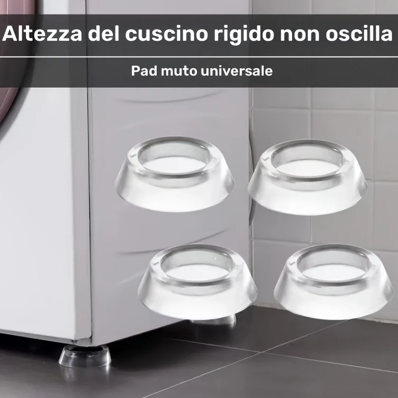 Washing Machine Base 4pcs/New and Upgraded Version Set Quiet and Stable Laundry Room with Anti-Vibration Pads for Washing Machin