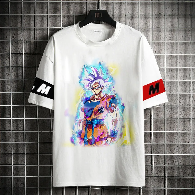 2026 Dragon Ball Wukong Classic Anime Men's Summer New 3D Printed Cartoon T-shirt Children's Street Fashion Sports Top