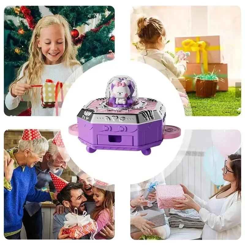 Girls DIY Making Jewel Rings Magical Kit Toys for Kids Supplies Bead Handmade Princess Keychain Pendant Toys Birthday Xmas Gift
