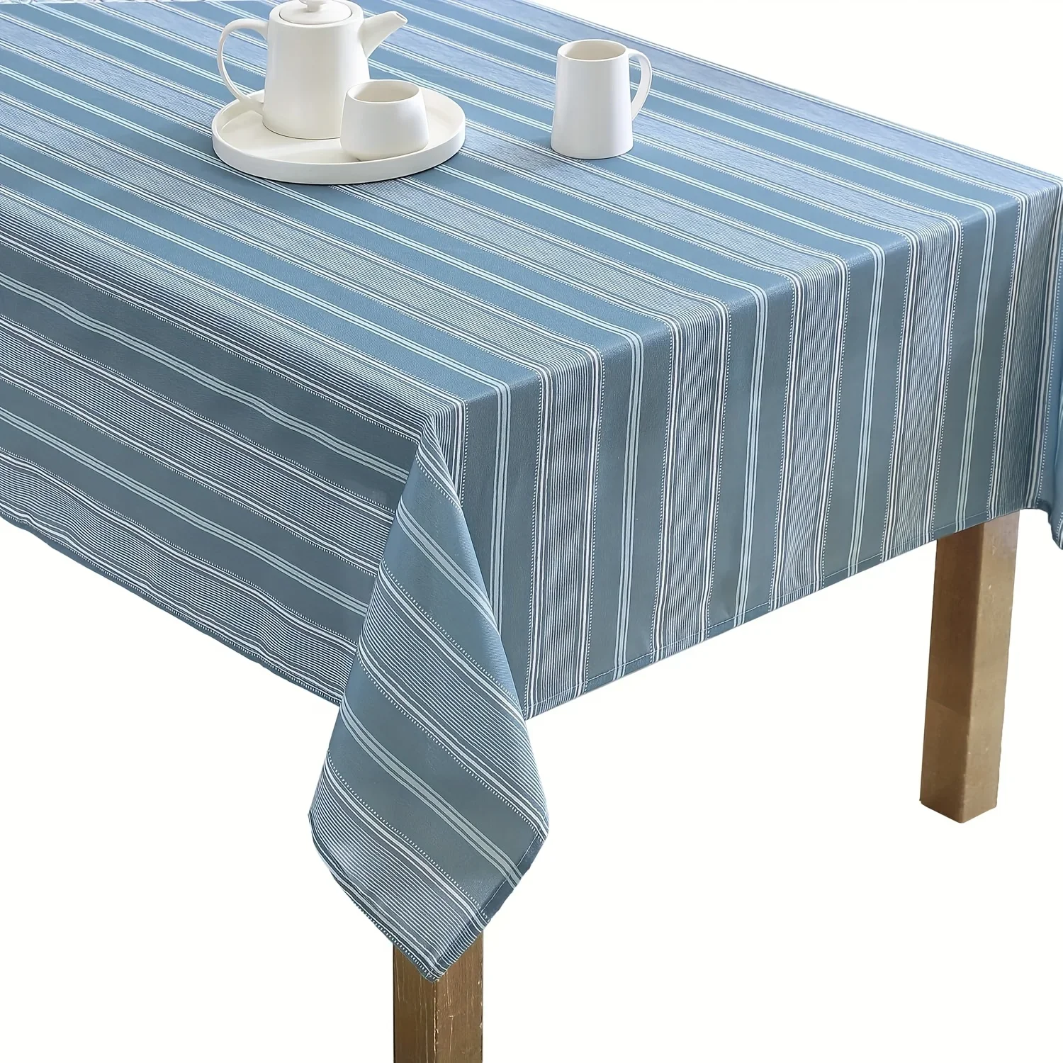 A set of decorative tablecloth with lines, suitable for restaurants, kitchens, and holiday parties. yzb