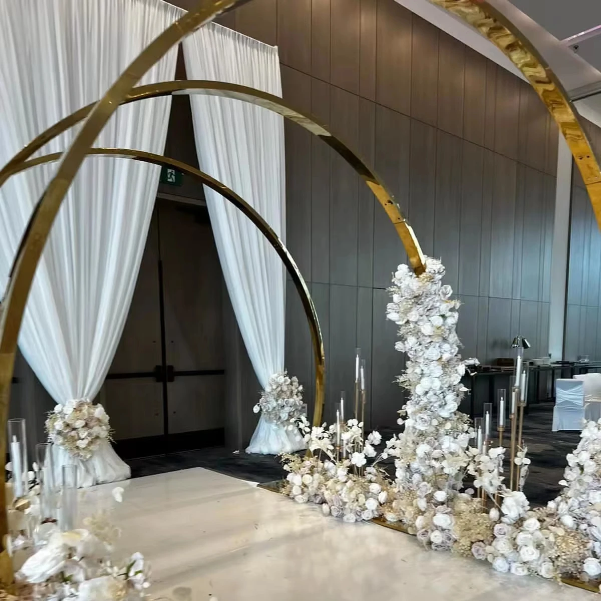 

#@Stainless Steel Arch Walkway Gold Color