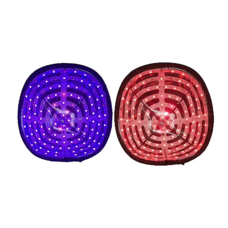 

Подлинная лазерная шапочка для роста волос с красным и синим светом, электрическая подключаемая медицинская шапка для уменьшения роста волос, масла