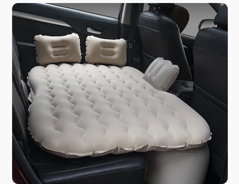 Foldable Wave Pattern Car Air Cushion Rear Seat Air Mattress Suitable for Family Cars Environmental Protection PVC Fast Delivery