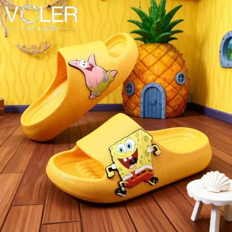 Sandalias de Bob Esponja, Lindas y Divertidas con Diseño de Patricio Estrella, Antideslizantes, de Suela Suave, Resistentes, para Uso Diario en Interiores, Ideales para el Verano