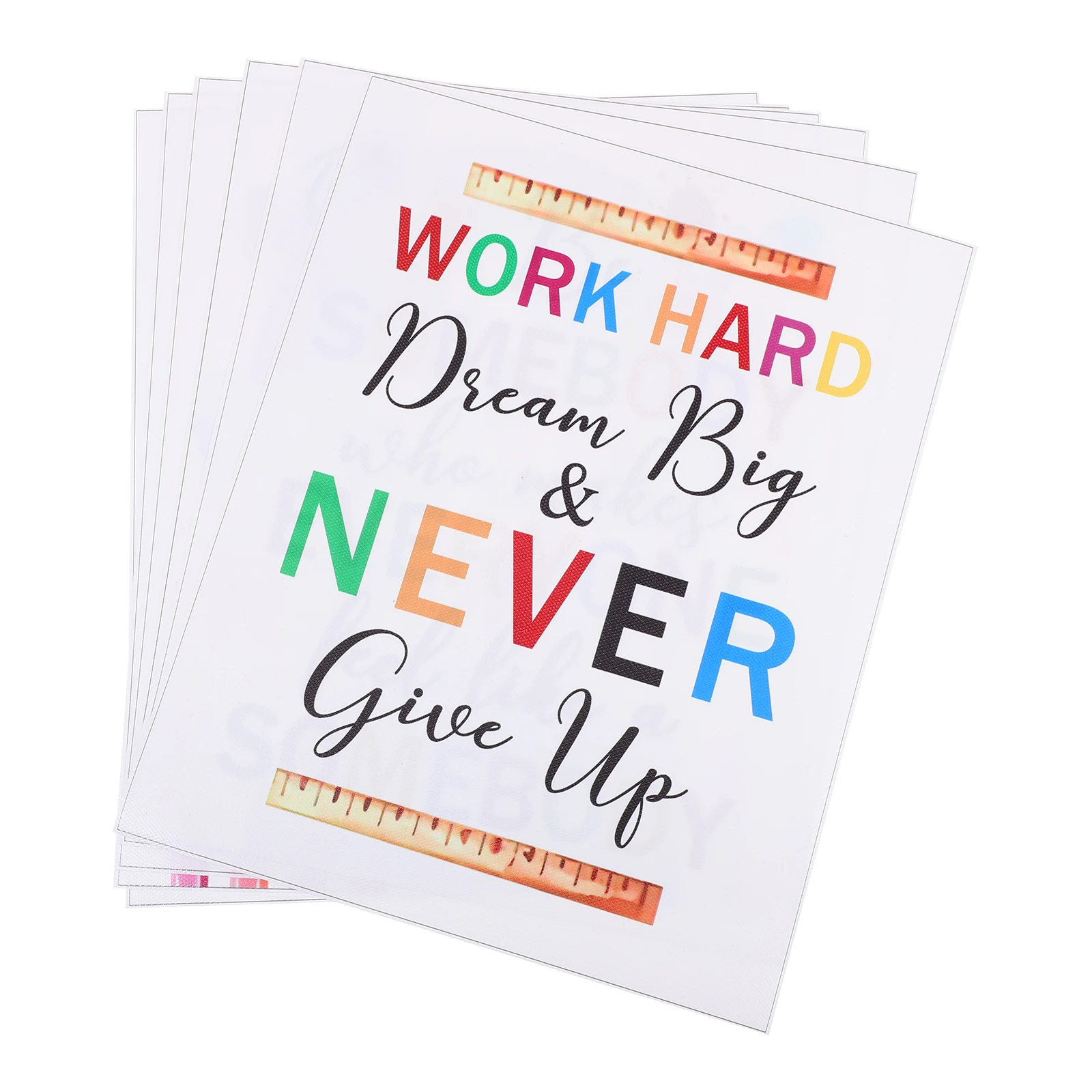 

6 pcs Decorative Paintings 20x25cm Kids Room Inspirational Wall Art Motivational Prints Bedroom Playroom Office Canvas