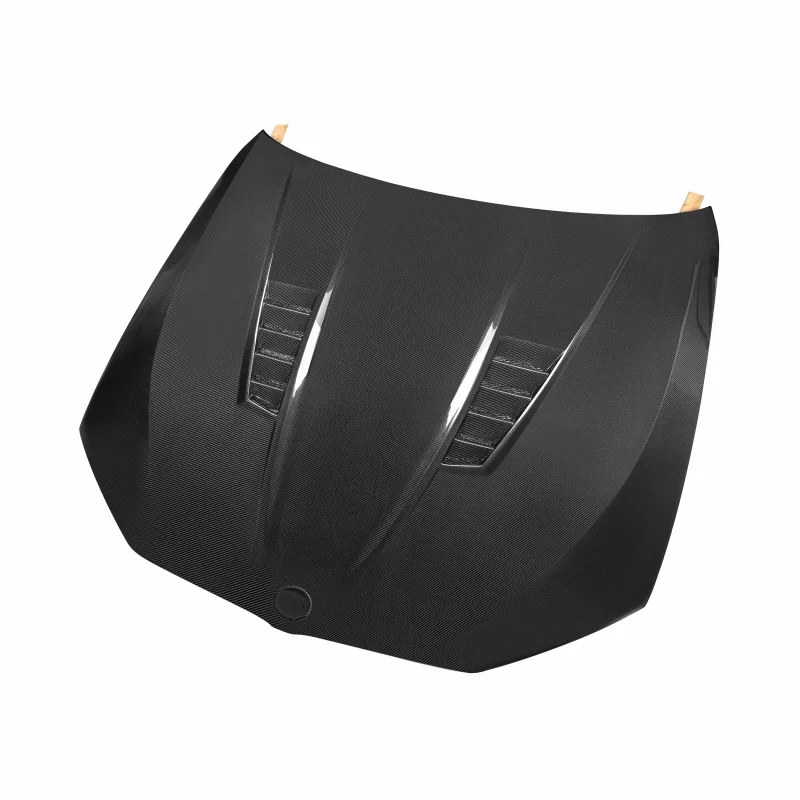 

V Style Carbon Fiber Front Hood Engine Bonnet for BMW 5 Series G30 2018+ Replacement Engine Hood