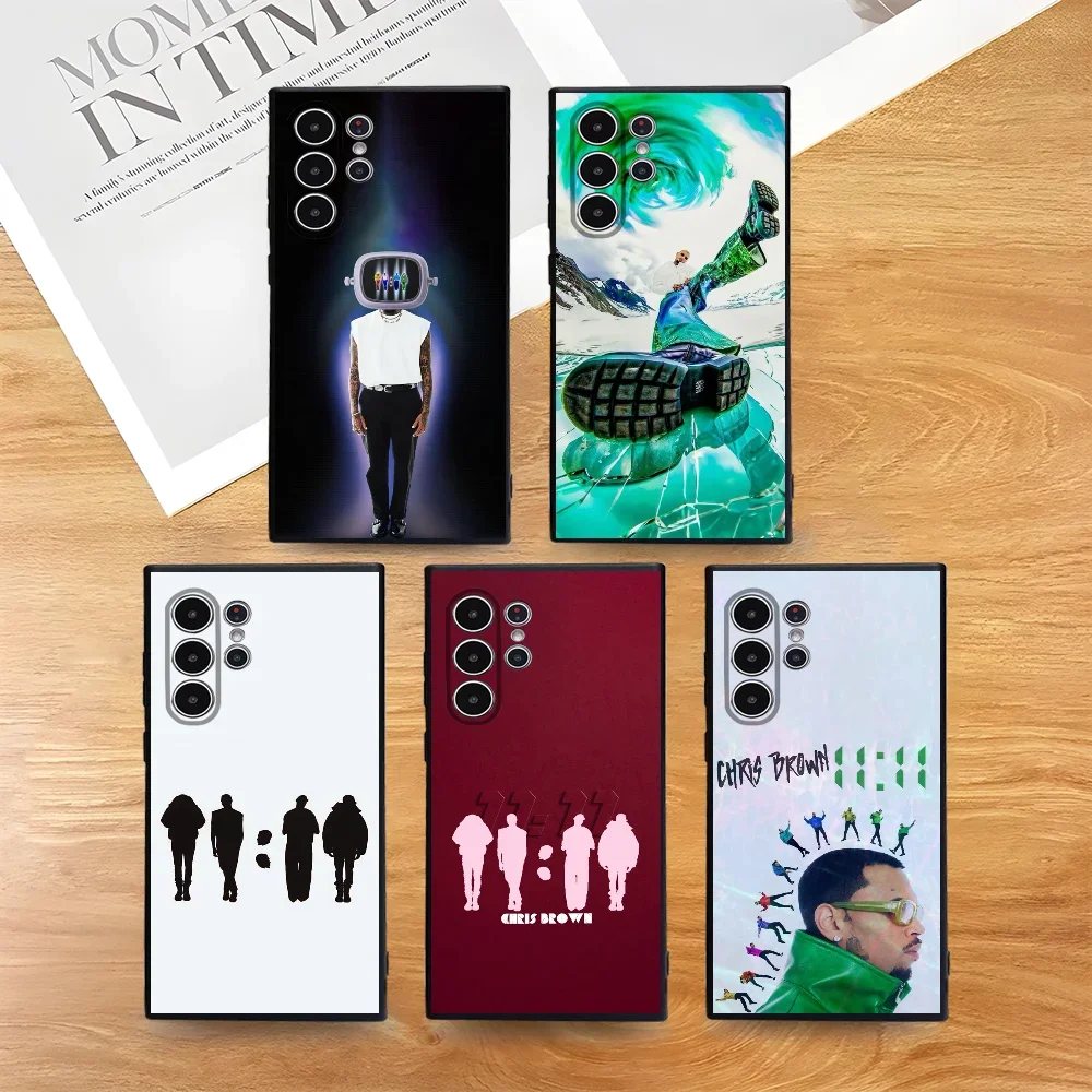 Hot New Chris B-Brown Rapper Phone Case For Samsung S Series S21 S22 S23 S24 S25 FE Plus Ultra TPU Soft To Skin-friendly Case
