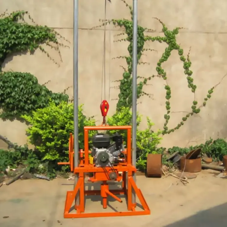 

Customized Diesel Petrol Water Well Drilling Rig 80m Small Portable Mini Manual Lightweight Drilling Equipment Hot Sale