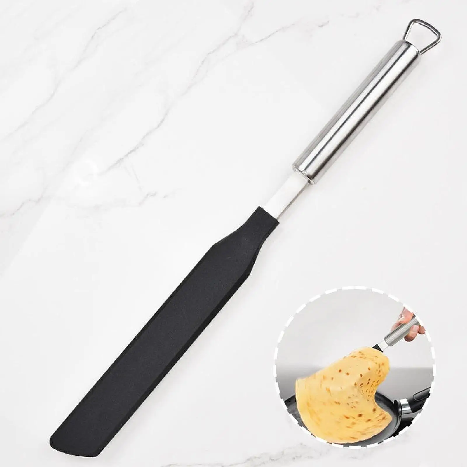

Crepe Spatula Hanging Hole Egg Pie Scraper Kitchen Accessories Baking Kitchen Accessories for Home Kitchen Restaurant Stall
