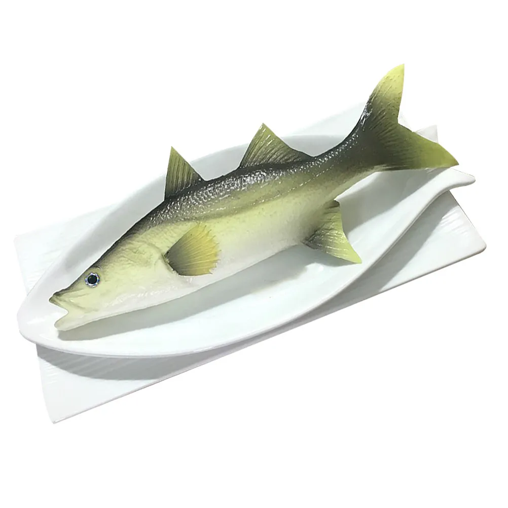 

1Pcs Perch Simulation Artificial Fish Soft PU Material True-to-Life Shape Color Texture Ideal for Kitchen Store Show Food Play