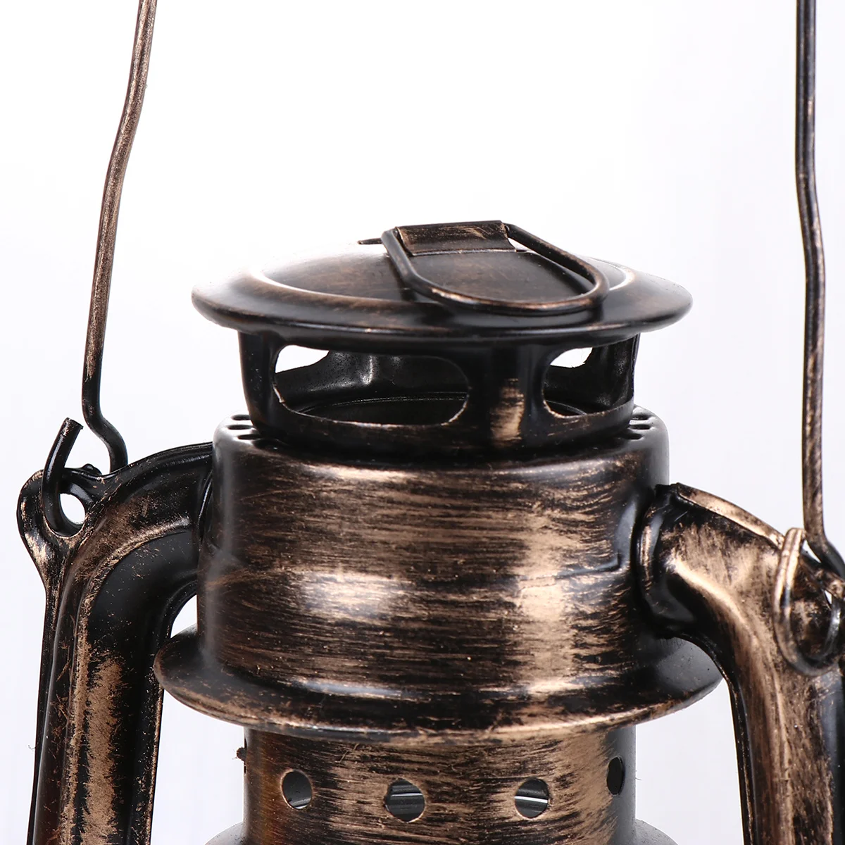 خمر مصباح الحديد المحمولة فانوس معلق للتخييم في الهواء الطلق الإضاءة الزخرفية بار حانة حديقة جو الزيت الرجعية