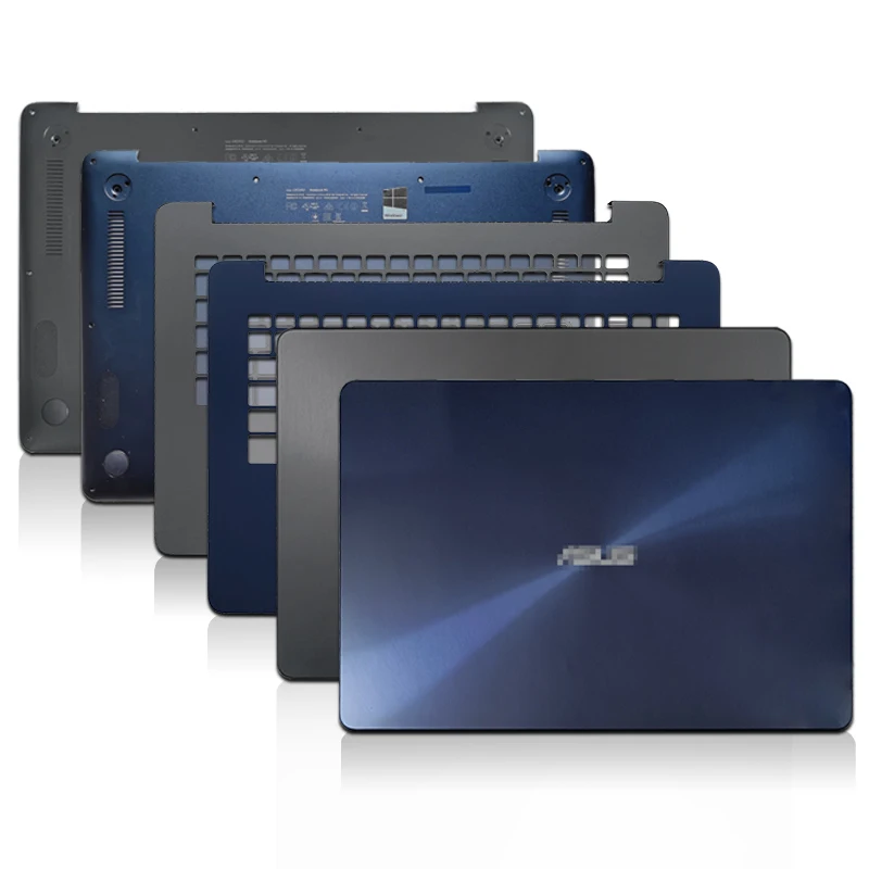 

Original Metal Case For ASUS UX530 UX530U UX53UQ Laptop LCD Back Cover Palmrest Bottom Case Hinge Cover 15.6 Inch Gray Blue New