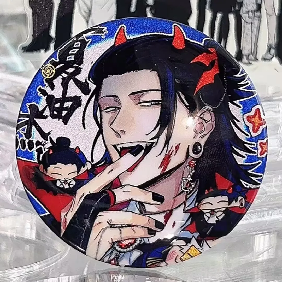 『呪術廻戦』ハロウィンシリーズ ファンメイドグッズ「五条悟・夏樹夏樹」反射アニメダブルフラッシュバッジ Gu Zi