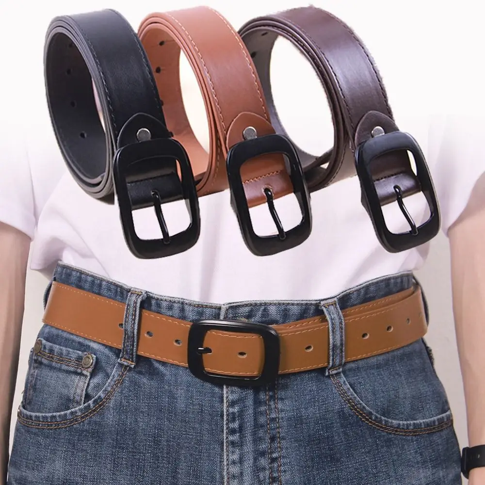 

Waist Decoration Versatile Leather Belt Luxury Brand Man Pin Buckle Waistband Suit Trouser Belts