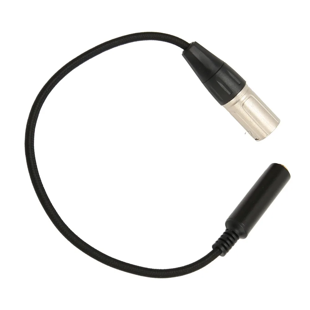 3 Pin Male To 6.35mm 6.35 Mm 1/4 Inch Female To XLR Male Adapter Cable Balanced Connection 0.3 Meters / 0.98ft Microphone Cable