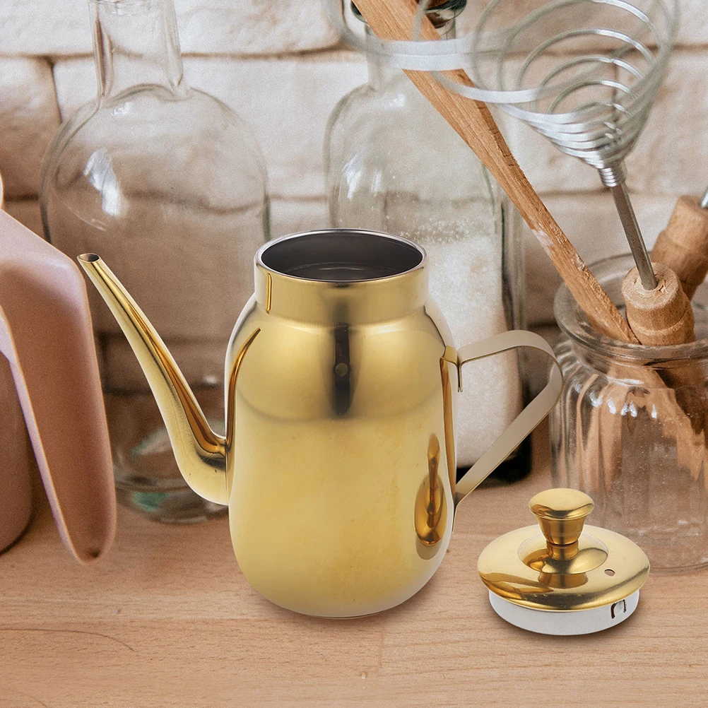 

Контейнер для масла из нержавеющей стали, кухонный фильтр, горшок для остатков, чайник, диспенсер для хранения, домашний соевый соус, уксус, бутылка для жира, противоскользящая