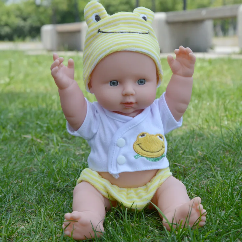 

30CM reborn doll, realistic baby doll, soft rubber simulation girl companion toy