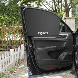 For Kia Rio 3 4 K2 K3 X-Line Accessories Magnetic Car Side Window Sunshade Cover Anti-uv Auto Front Rear Black Sun Visor