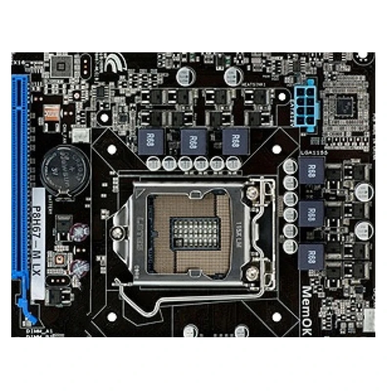For Intel Used H67 P8H67-M LX motherboard original  LGA 1155 DDR3 16GB For USB2.0 SATA2 Desktop Mainboard