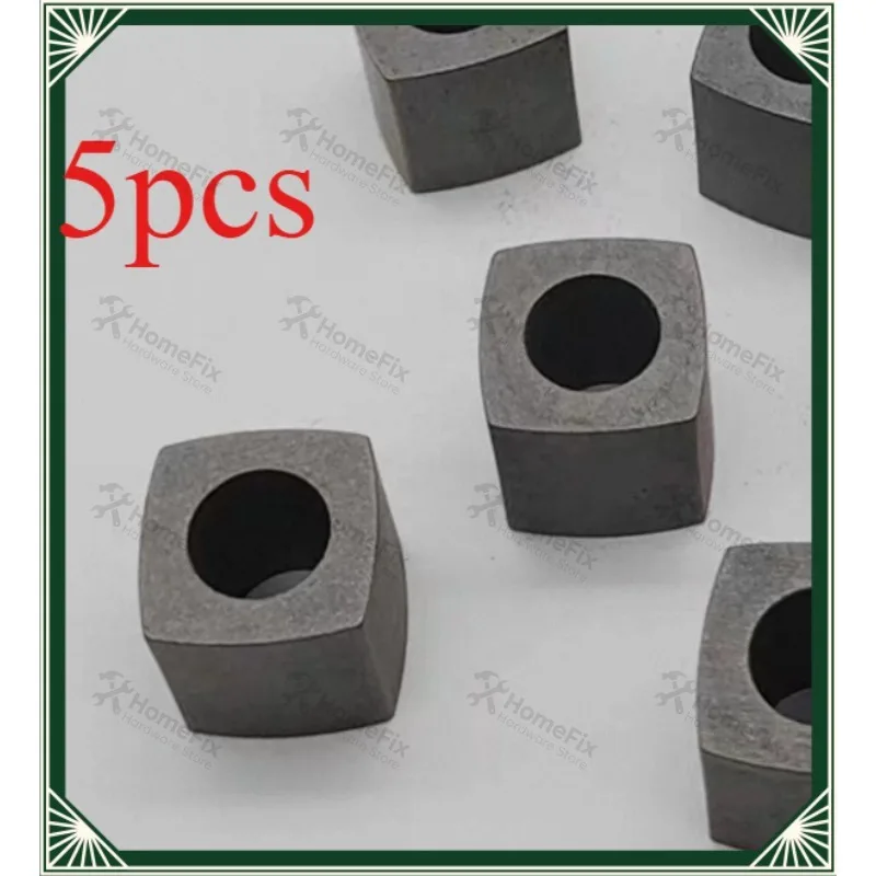 5PCS WEDM Tungsten Conductive Block Power Feed Contact 12x12x12 ID6 /14x14x14 ID8 Replacement Parts for EDM Wire Cutting Machine