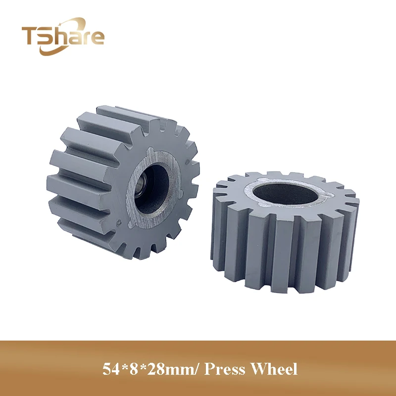 الأسطوانة المطاطية لآلة النطاقات الحافة ، اكسسوارات آلات النجارة ، عجلة الصحافة الناقل ، PSW060-54 x 8x28 مللي متر ، 10 قطعة #1
