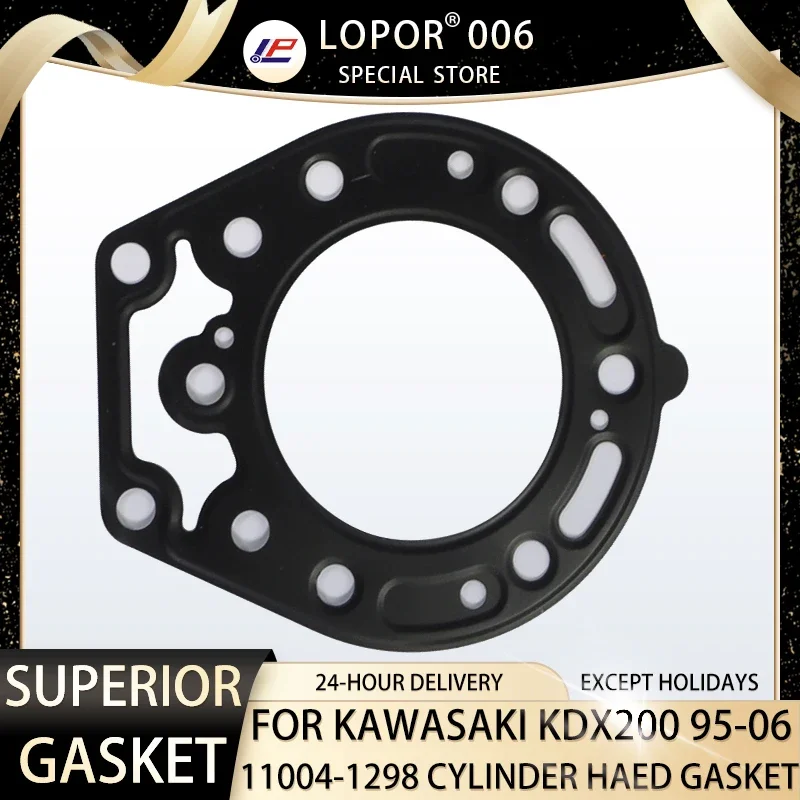 Lopor Motorcycle Engine Crankcase Cylinder Head Gasket  For Kawasaki KDX200 1995-2006 11060-1659 KDX 200