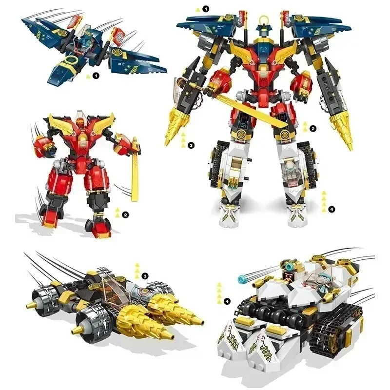 

King Temple Wolf Mask Shadow Dojo Destiny Bounty Race Against Time Dragon Stone Shrine Snake Model Building Block Toy