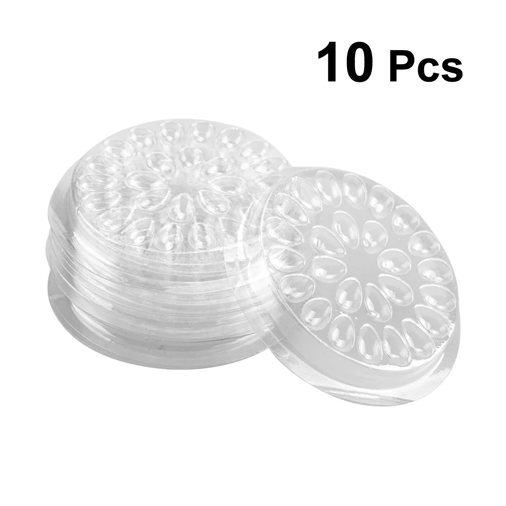 10 قطعة رمش الغراء صينية شفافة لاصق البليت ل السلس تطعيم تمديد حامل مقاوم للماء مساعد حامل طوقا أداة