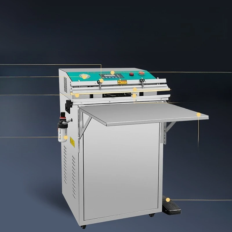 Vacuum packaging machine, high power automatic external extraction commercial sealing machine, food and seafood d