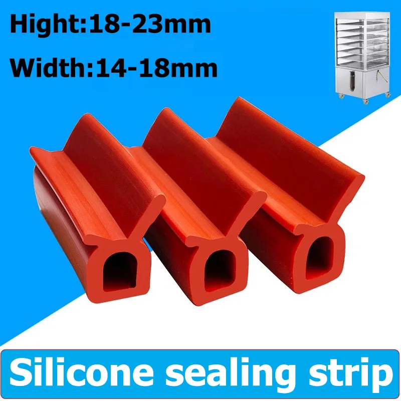

1/5 Meter Oven Door Silicone Strip High Temperature Resistant Baking Oven Steam Cabinet Hot Air Heterotype