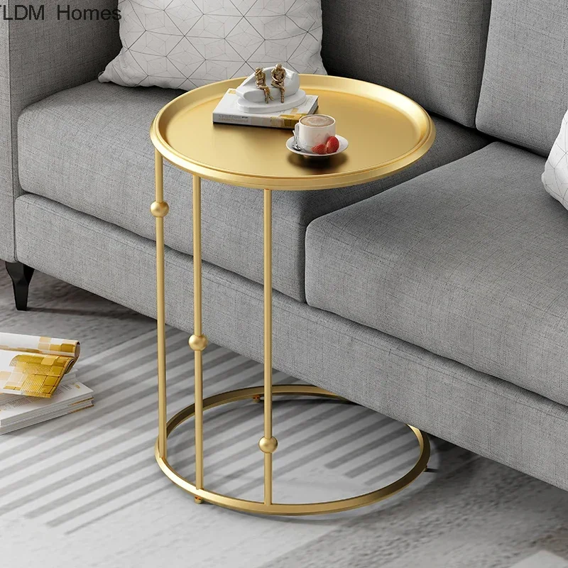 

Modern Minimalist Coffee Tables Round Nordic Luxury Coffee Tables Bedside Mesa De Centro De Sala Outdoor Furniture WZ50CT