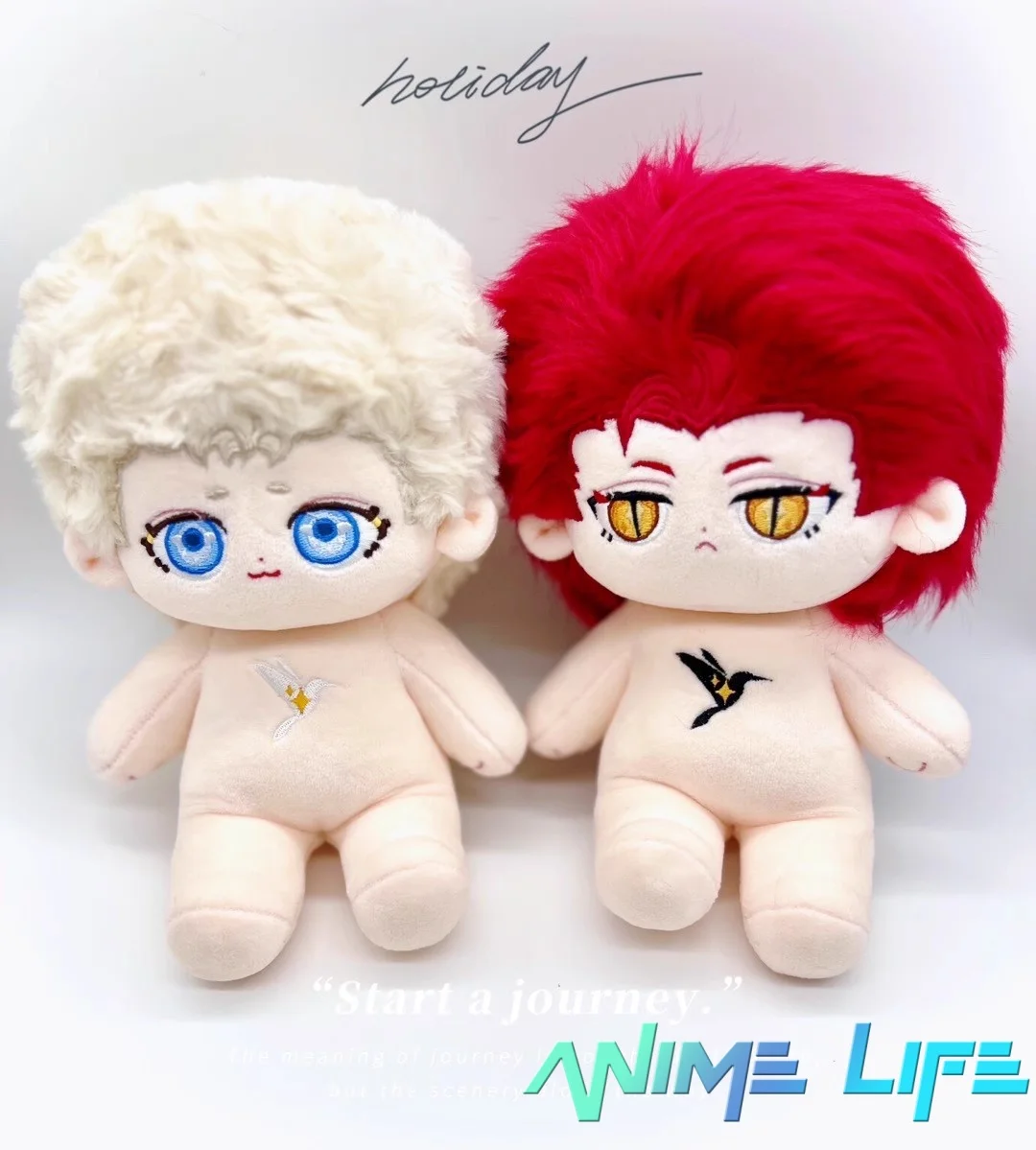 

Plushie Good Omens Aziraphale Crowley Angle Demon 20 см кукла игрушка скелет тело мягкая плюшевая косплей оригинальный детский подарок