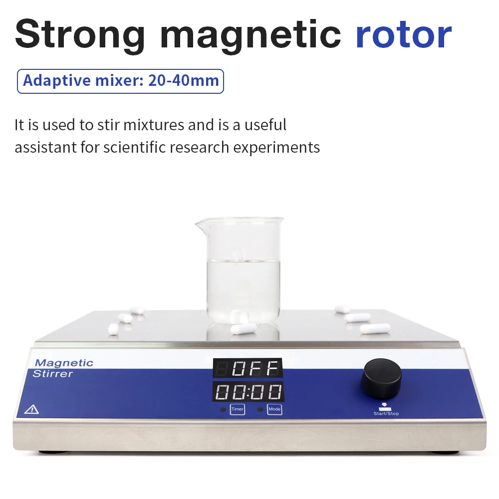 Multi-station Magnetic Stirrer Digital Display Laboratory Stirrer Magnetic Mixer 4/6/9 Position 1500RPM Electromagnetic Stirrer